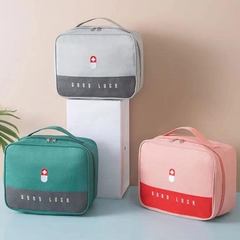trousse voyage pharmacie - Vert - Gris - Rouge - Rose