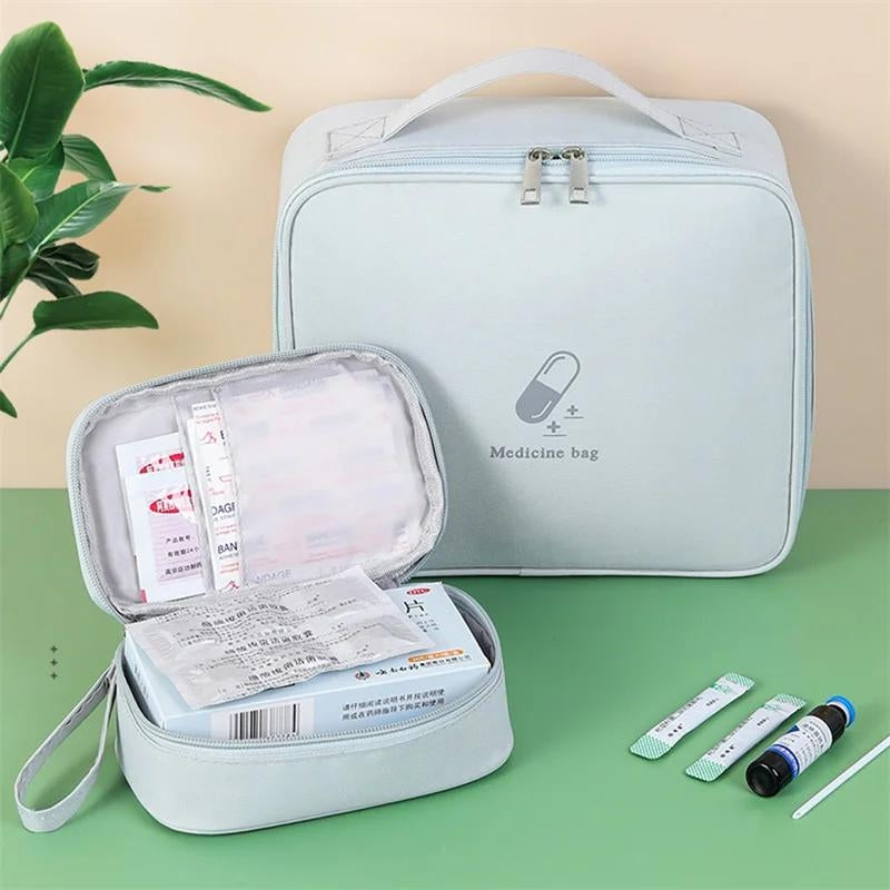 trousse de pharmacie vide - Bleu - Rose - Gris