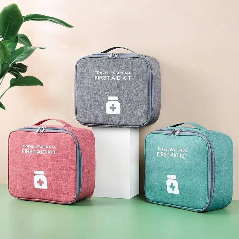 trousse pharmacie voyage - Rouge - Vert - Violet - Gris - Bleu