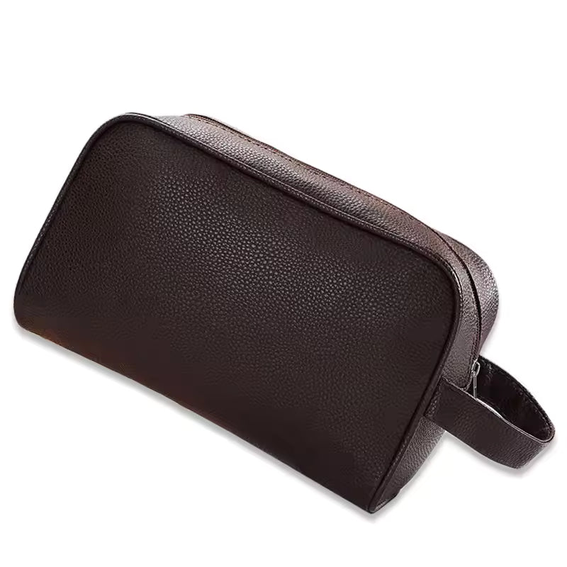 trousse cuir marron - Marron - Non Personnalisable