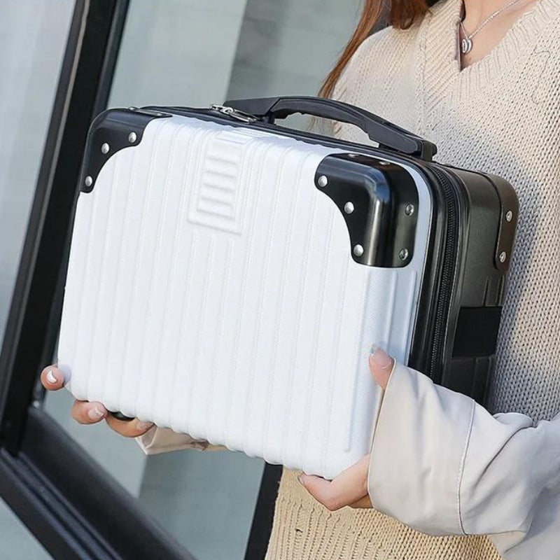 vanity case rigide - Rose Gold - Blanc et Rose - Blanc et Noir - Vert - Gris - Blanc et Vert - Noir - Rouge